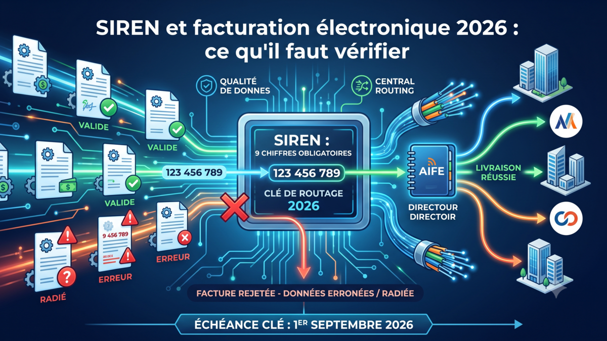 SIREN et facturation électronique 2026 : ce qu'il faut vérifier