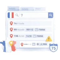 Illustration autocomplétion des 35 000 communes françaises