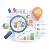 Illustration géocodage statistique IRIS INSEE