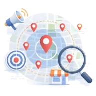 Illustration recherche de proximité géographique